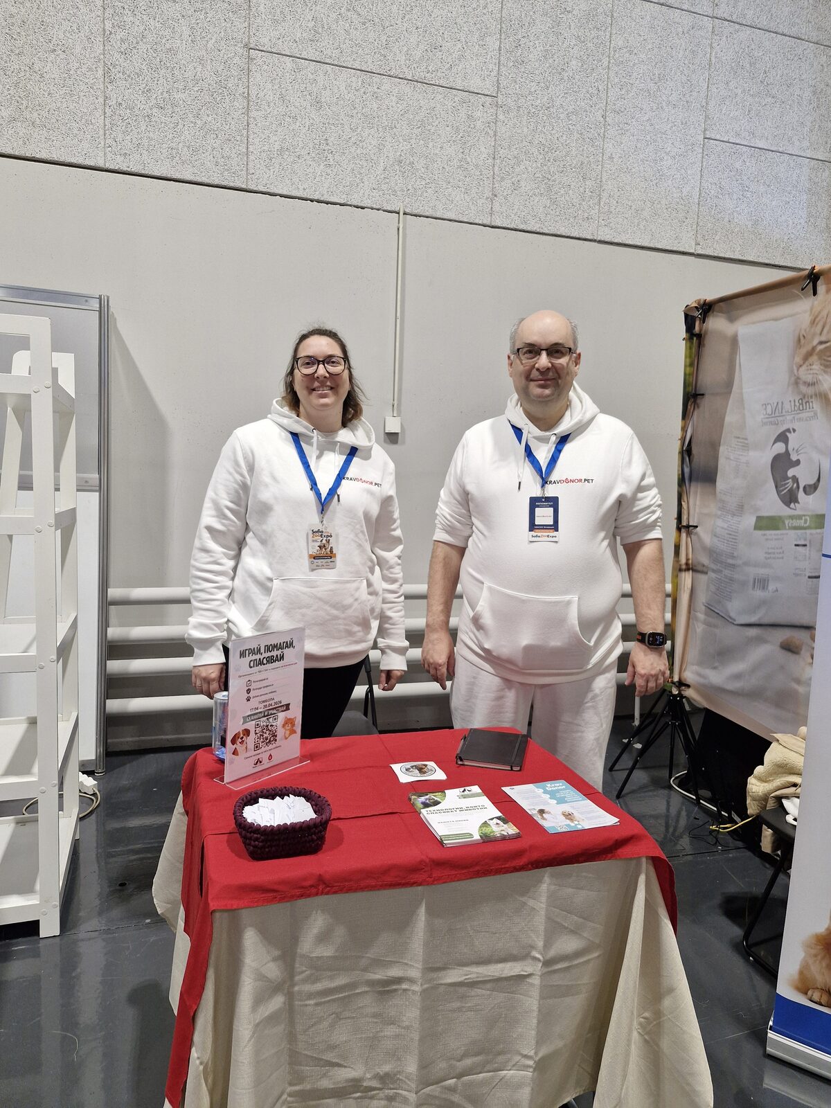KravDonor team at the booth